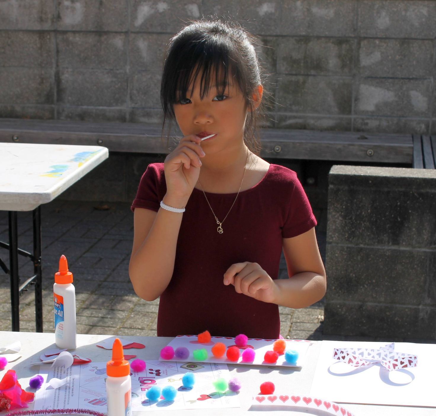 At the Napa Valley Museum Valentines workshop